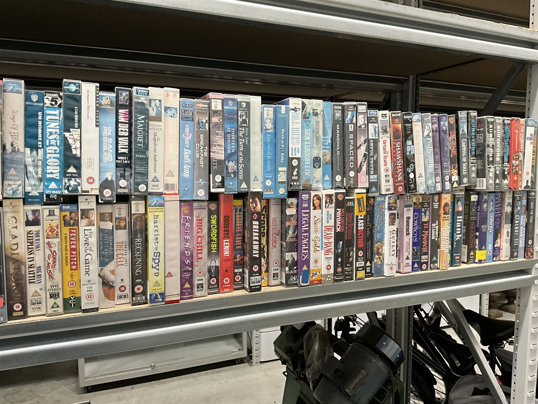 Seven bays of vintage VHS videos - Image 5 of 9
