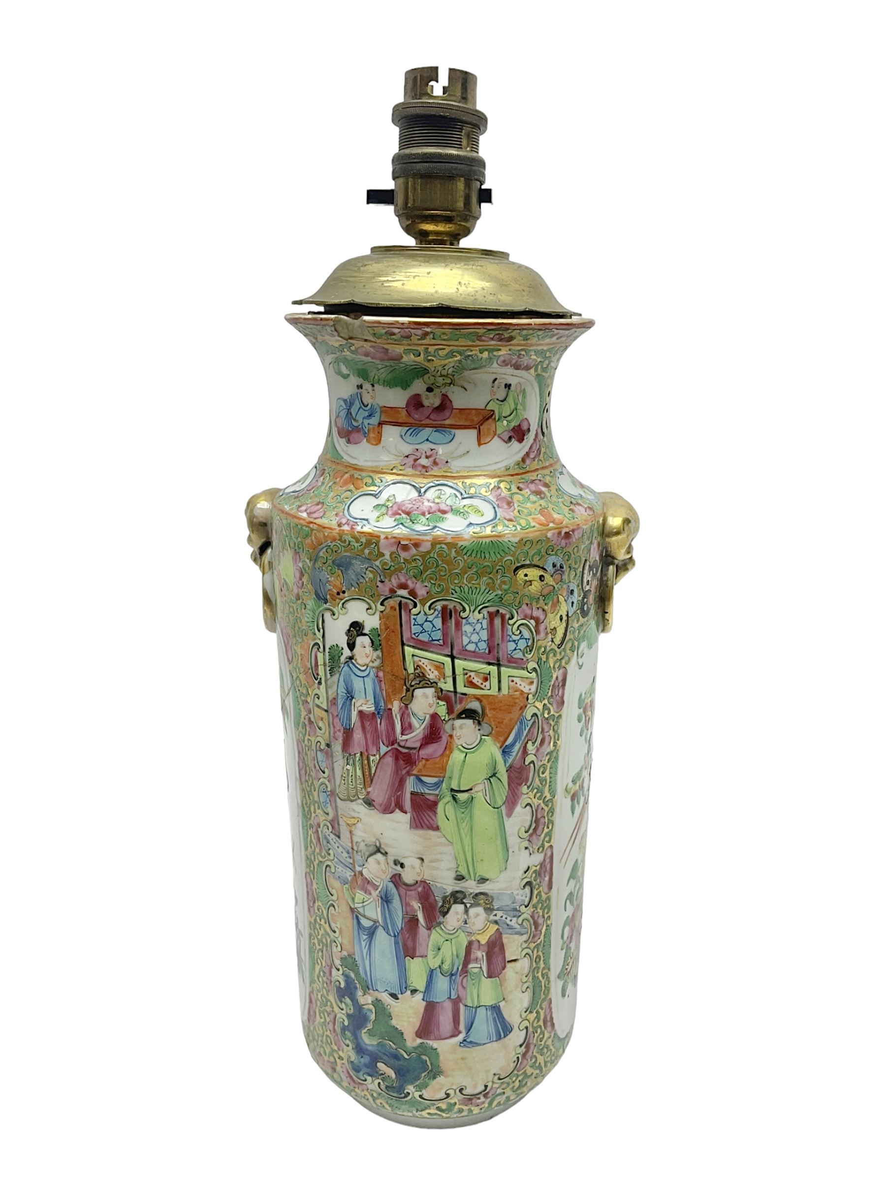 19th century Chinese Canton famille rose vase