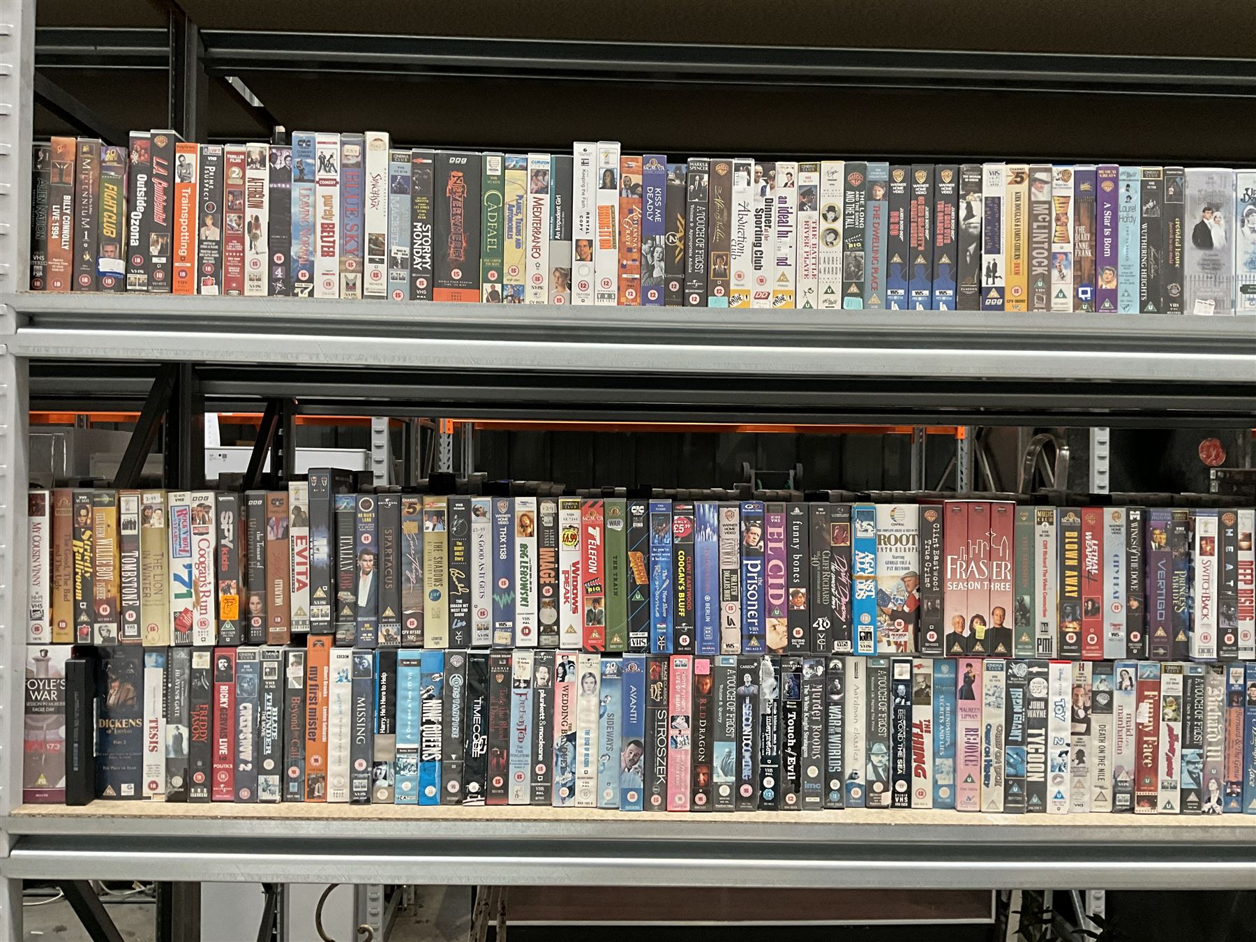 Seven bays of vintage VHS videos - Image 4 of 9