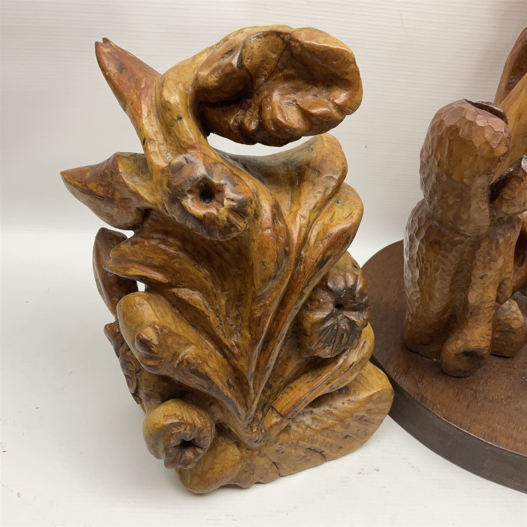 Helen Skelton (British 1933 – 2023): Three carved wooden abstract sculpture - Image 2 of 12