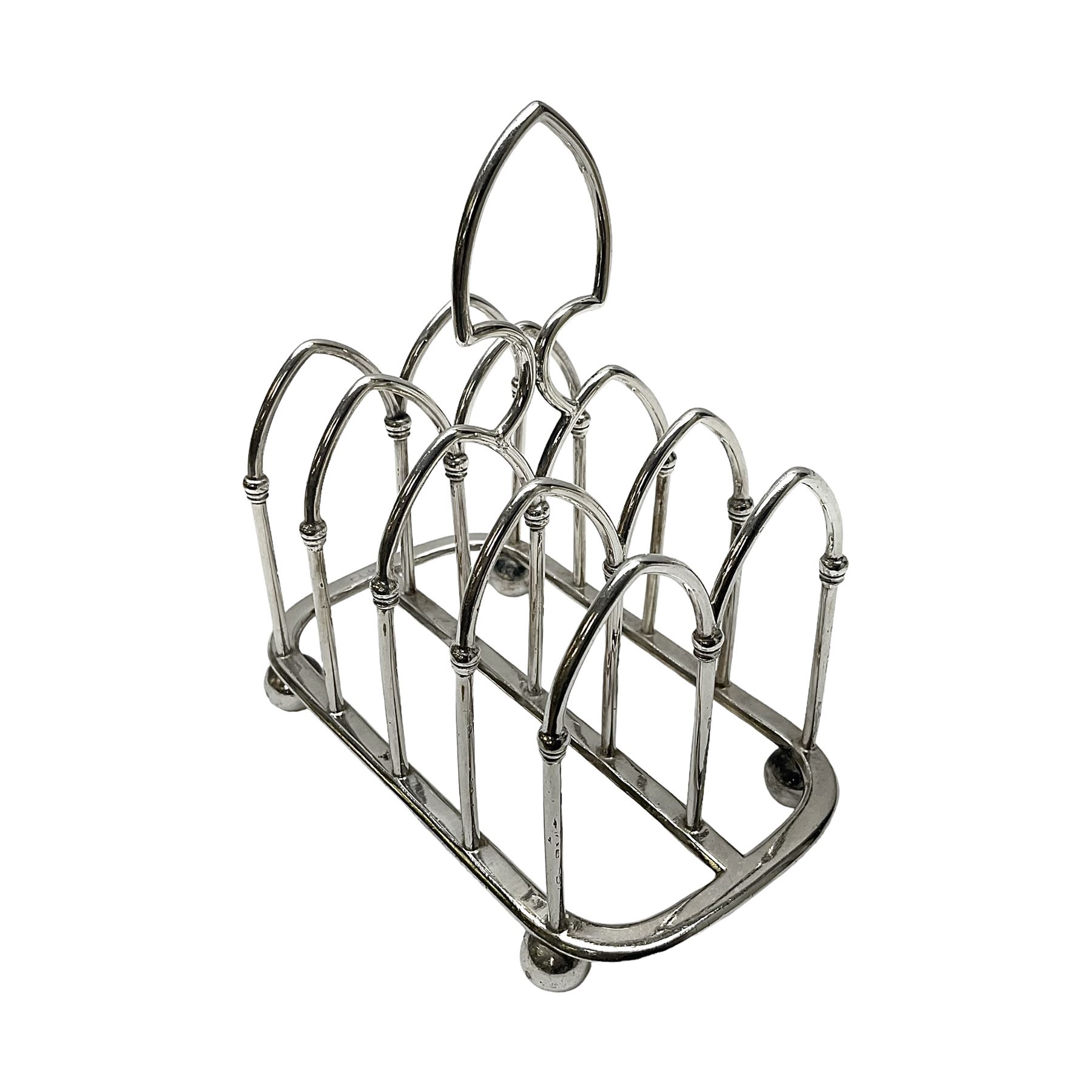 Silver plated toast rack
