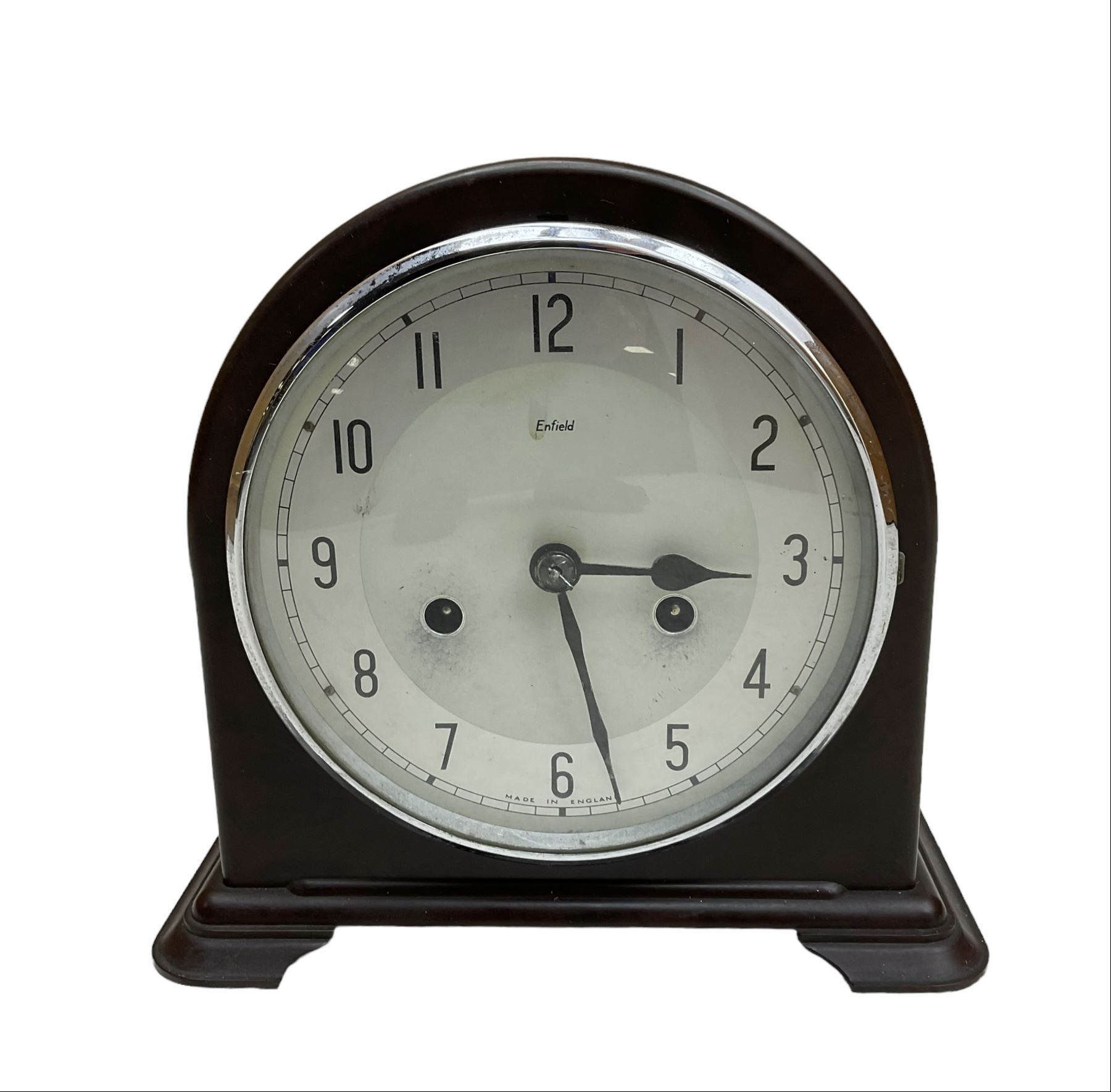 Enfield - 1930’s striking mantle clock in a Bakelite case - Image 2 of 3