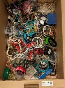 Large quantity of costume jewellery including bangles