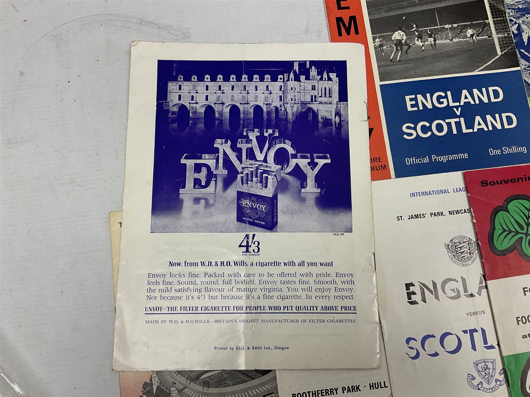 Fourteen football programmes for International matches 1949-66 including England v Ireland Youth Int - Image 5 of 9