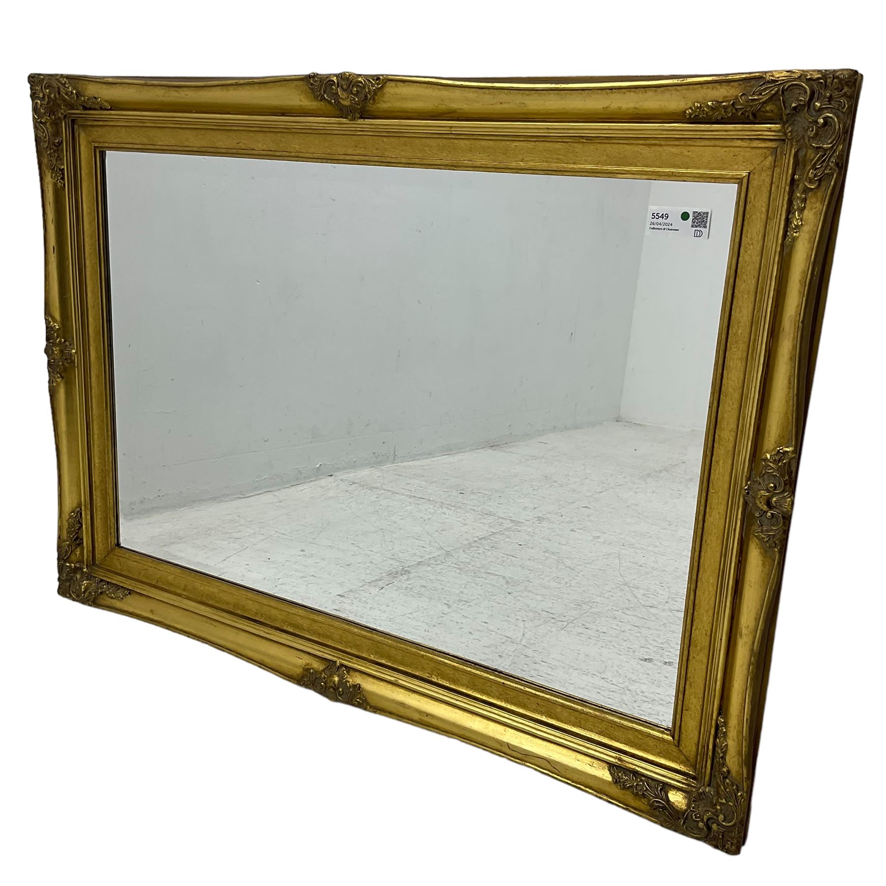 Gilt framed wall mirror - Image 2 of 5