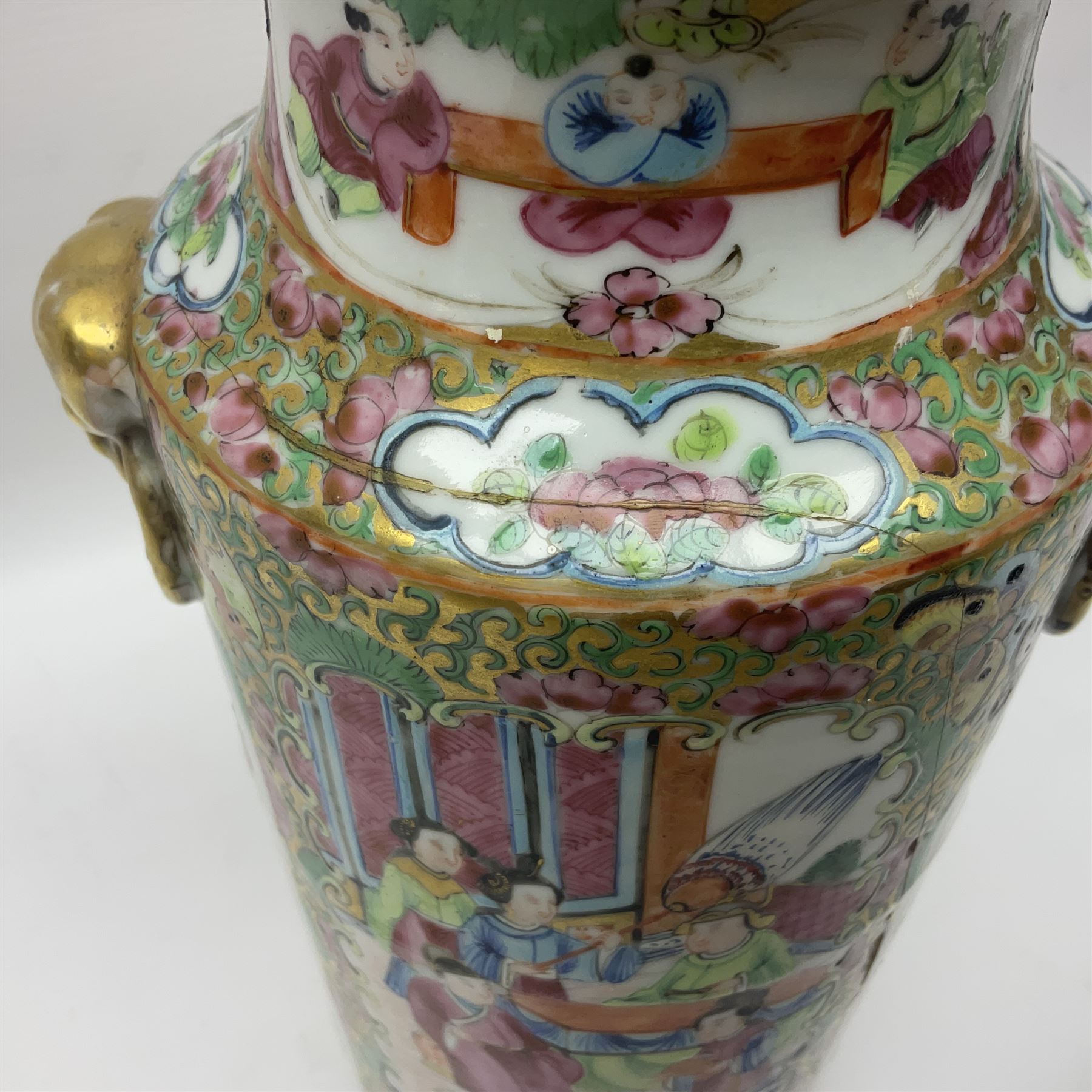19th century Chinese Canton famille rose vase - Image 18 of 23
