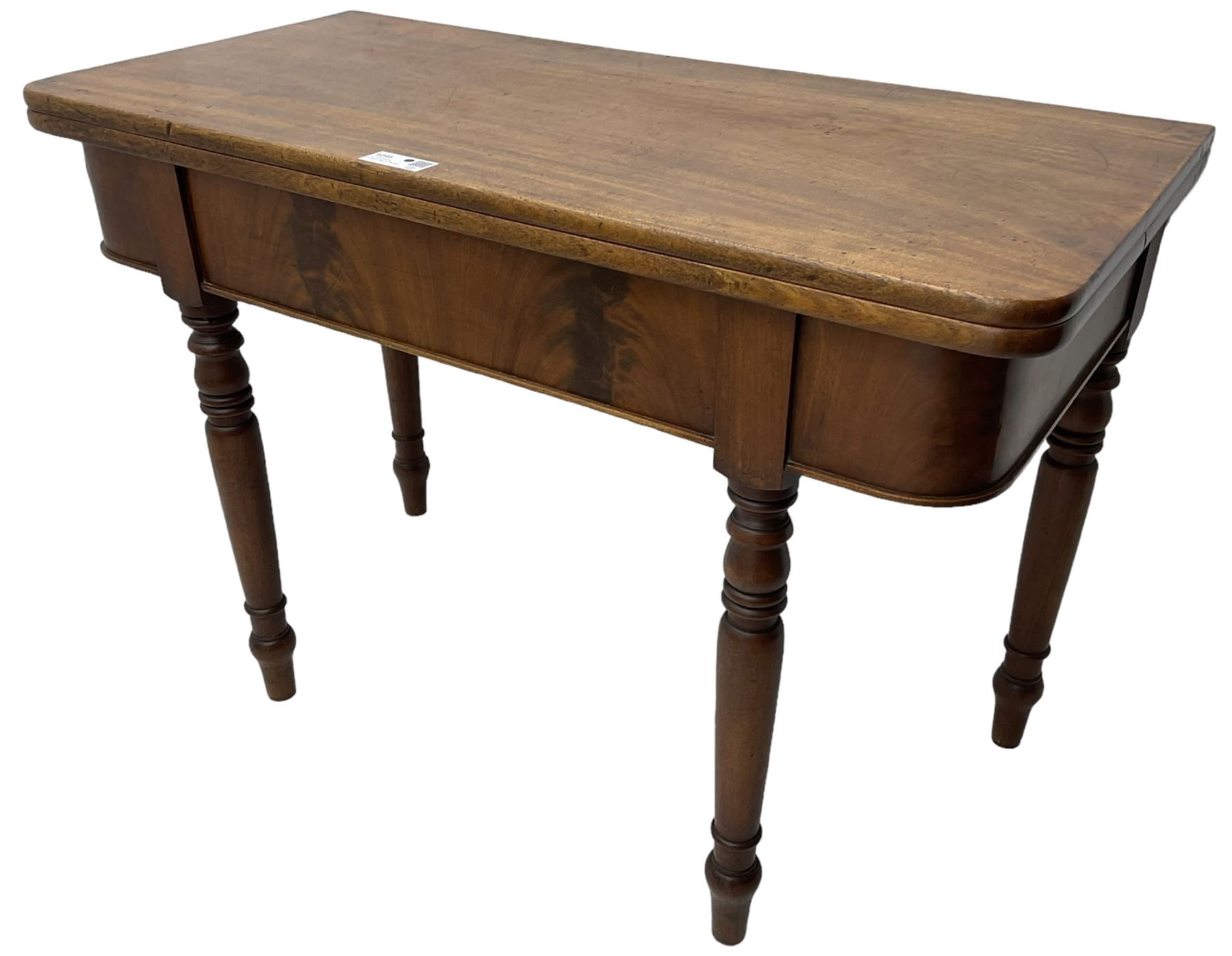 19th century mahogany tea table - Image 4 of 6