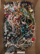 Large quantity of costume jewellery including bracelets