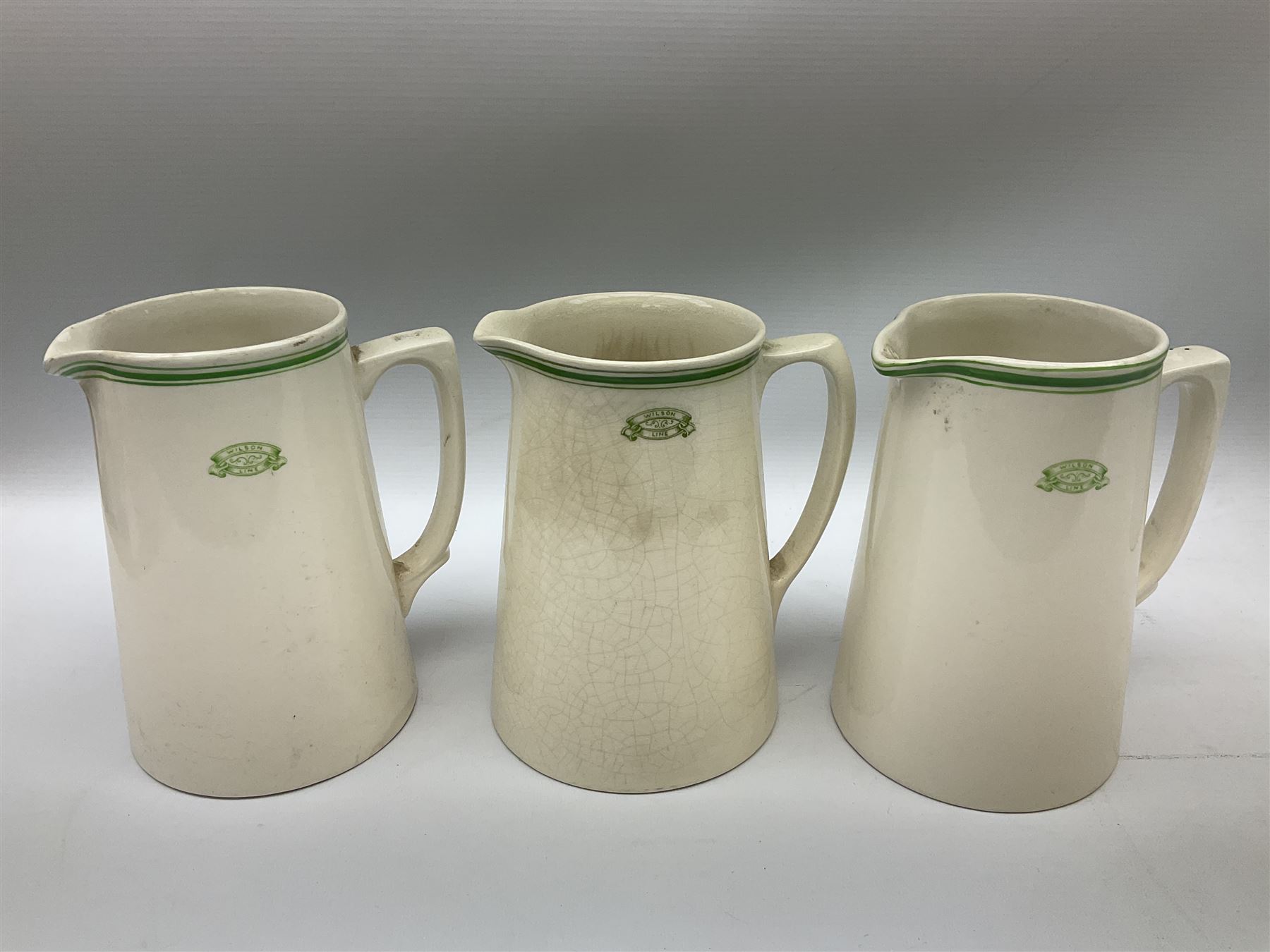 Wilson Line of Hull - five graduated ceramic jugs by Weatherby - Image 8 of 13