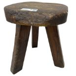 Wanderwood - elm three-legged stool