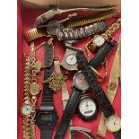 Collection of wristwatches including Quartz examples