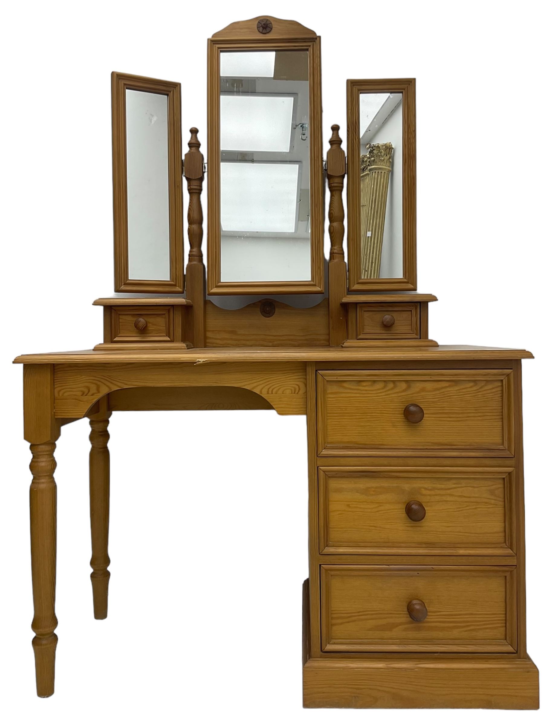 Solid pine dressing table