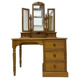 Solid pine dressing table