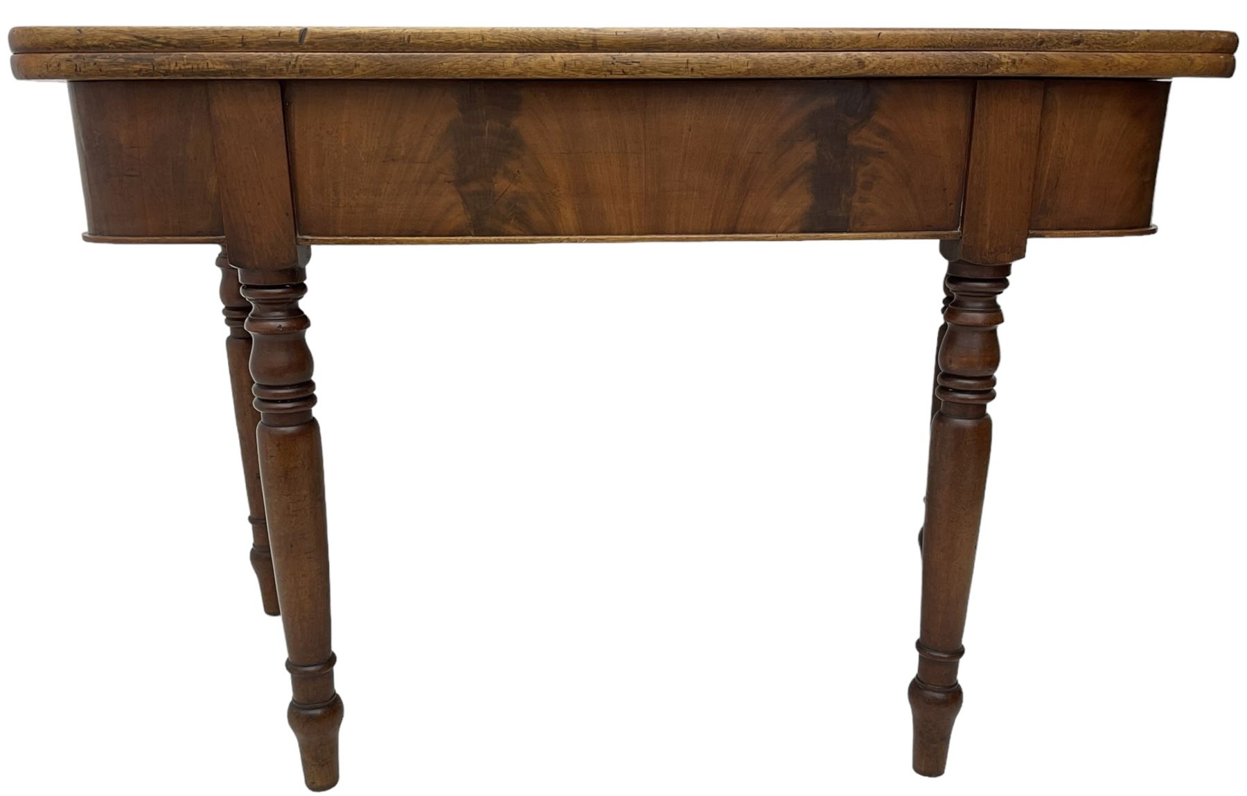 19th century mahogany tea table - Image 5 of 6