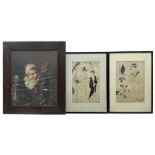 Pair of 19th century Japanese woodblock prints