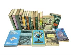 Collection of travel books and similar