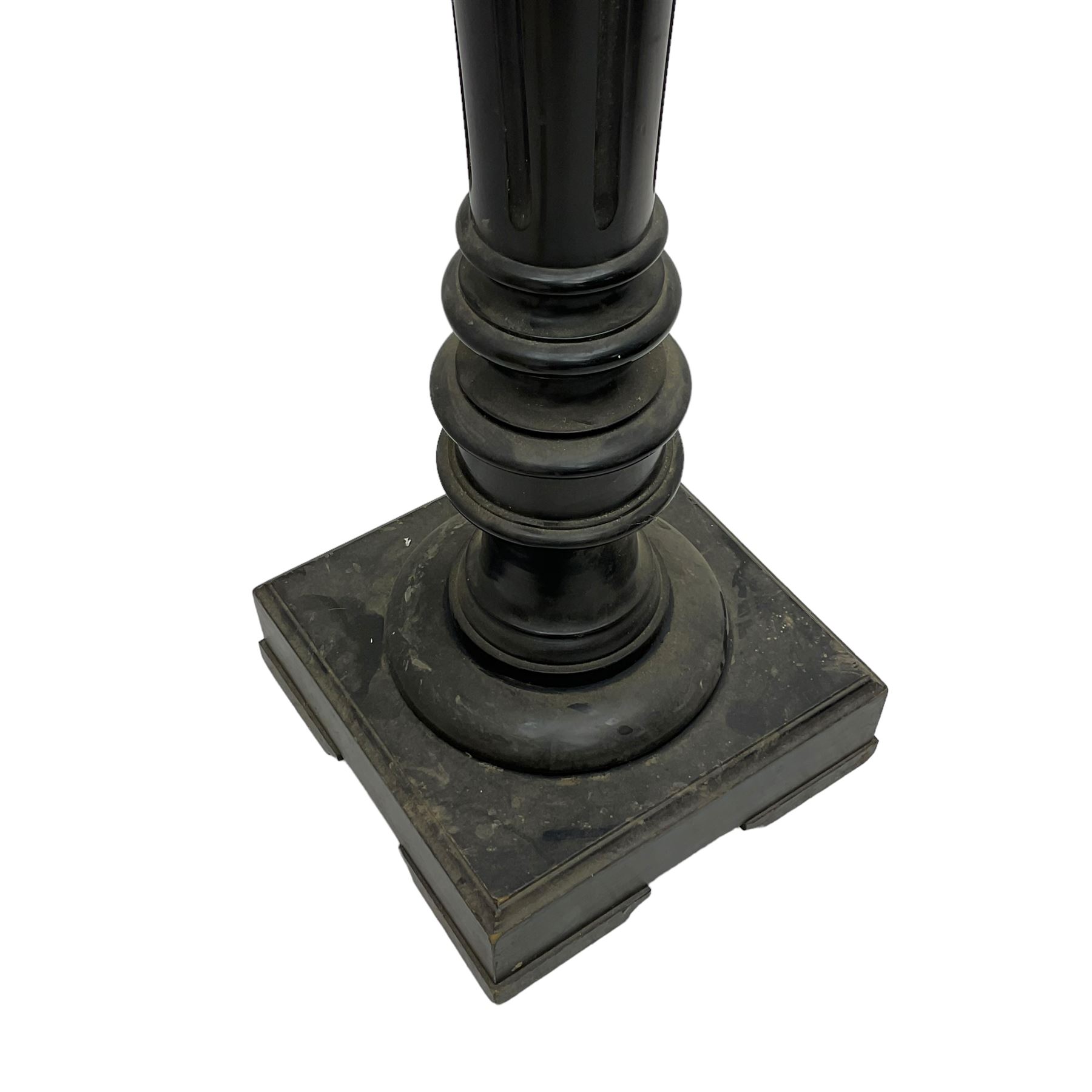 Late Victorian ebonised torchère or plant stand - Image 5 of 5