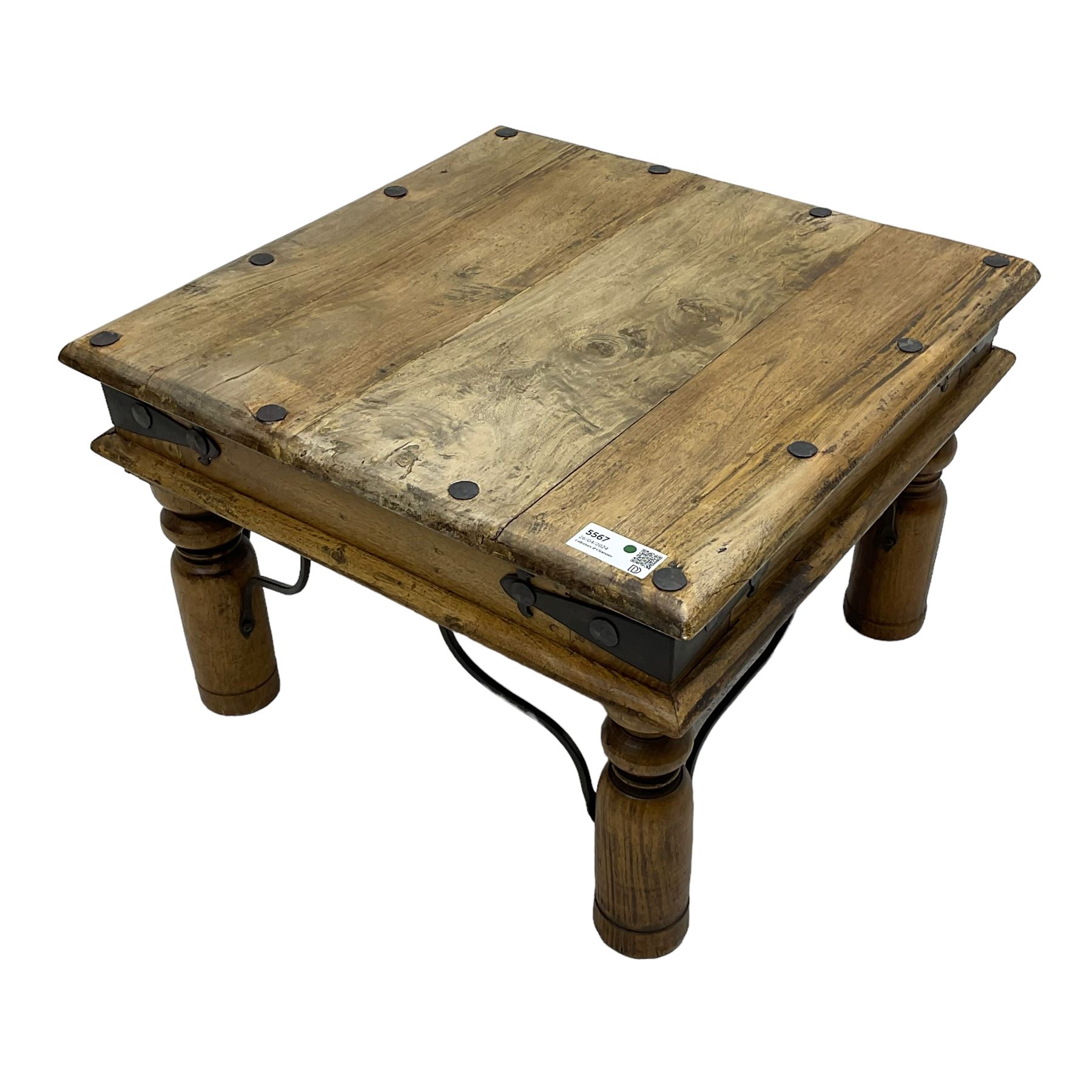 20th century Indian hardwood Thakat occasional table - Image 3 of 4
