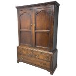 George III oak livery cupboard
