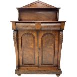 Victorian mahogany chiffonier side cabinet