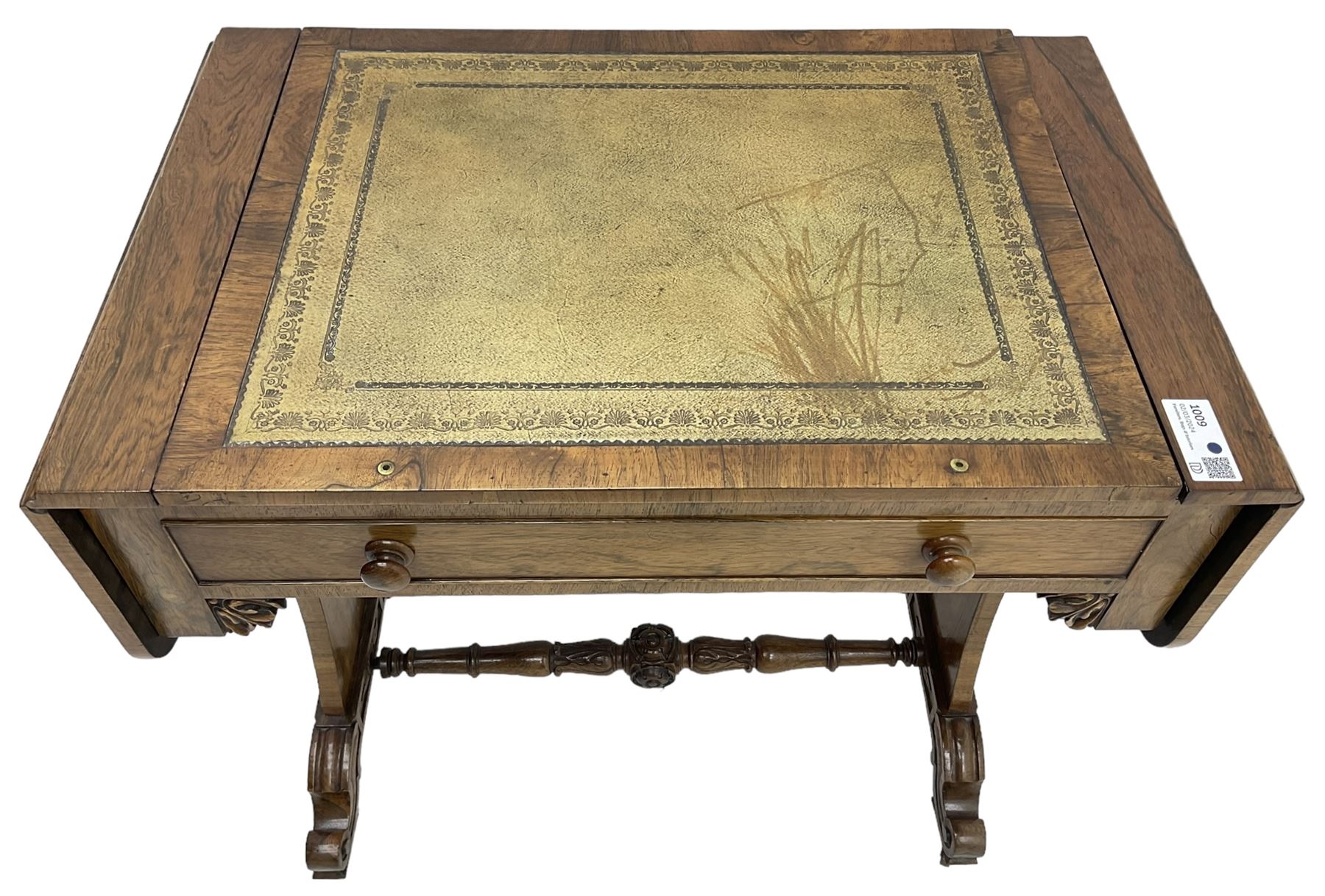 Regency rosewood writing table - Image 3 of 6