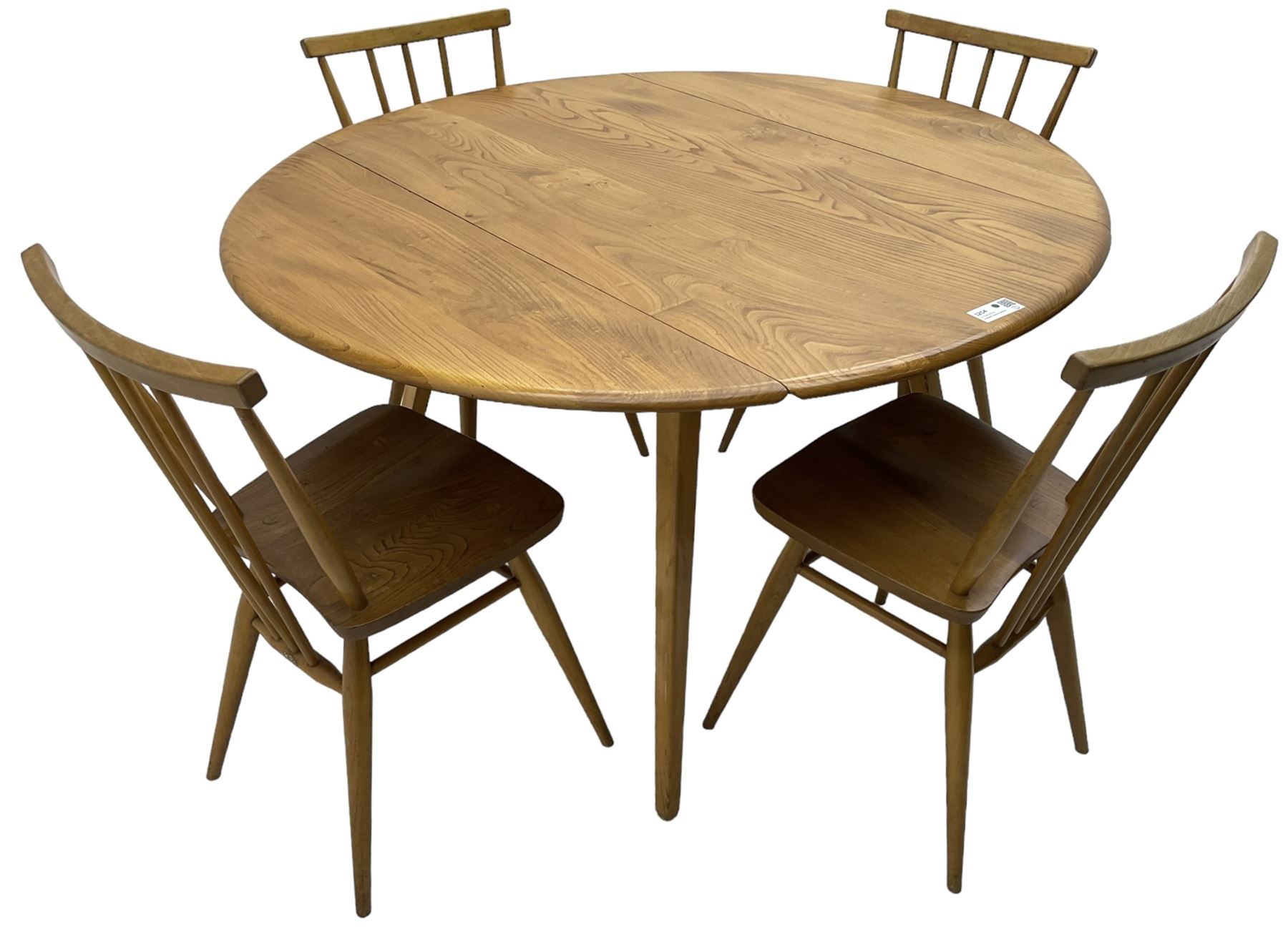 Ercol - elm and beech dining table - Image 3 of 6