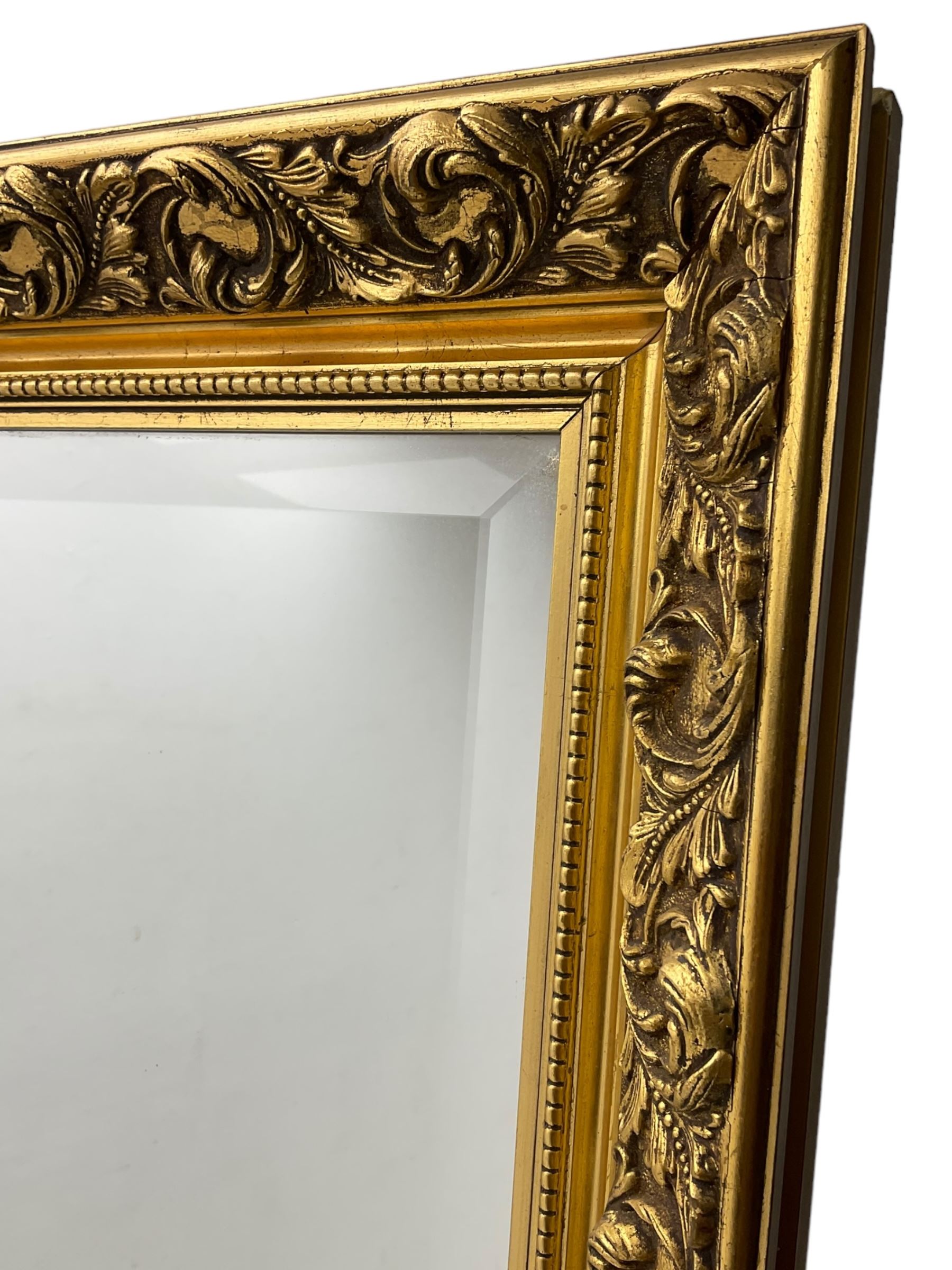 Large rectangular wall mirror - Image 4 of 4