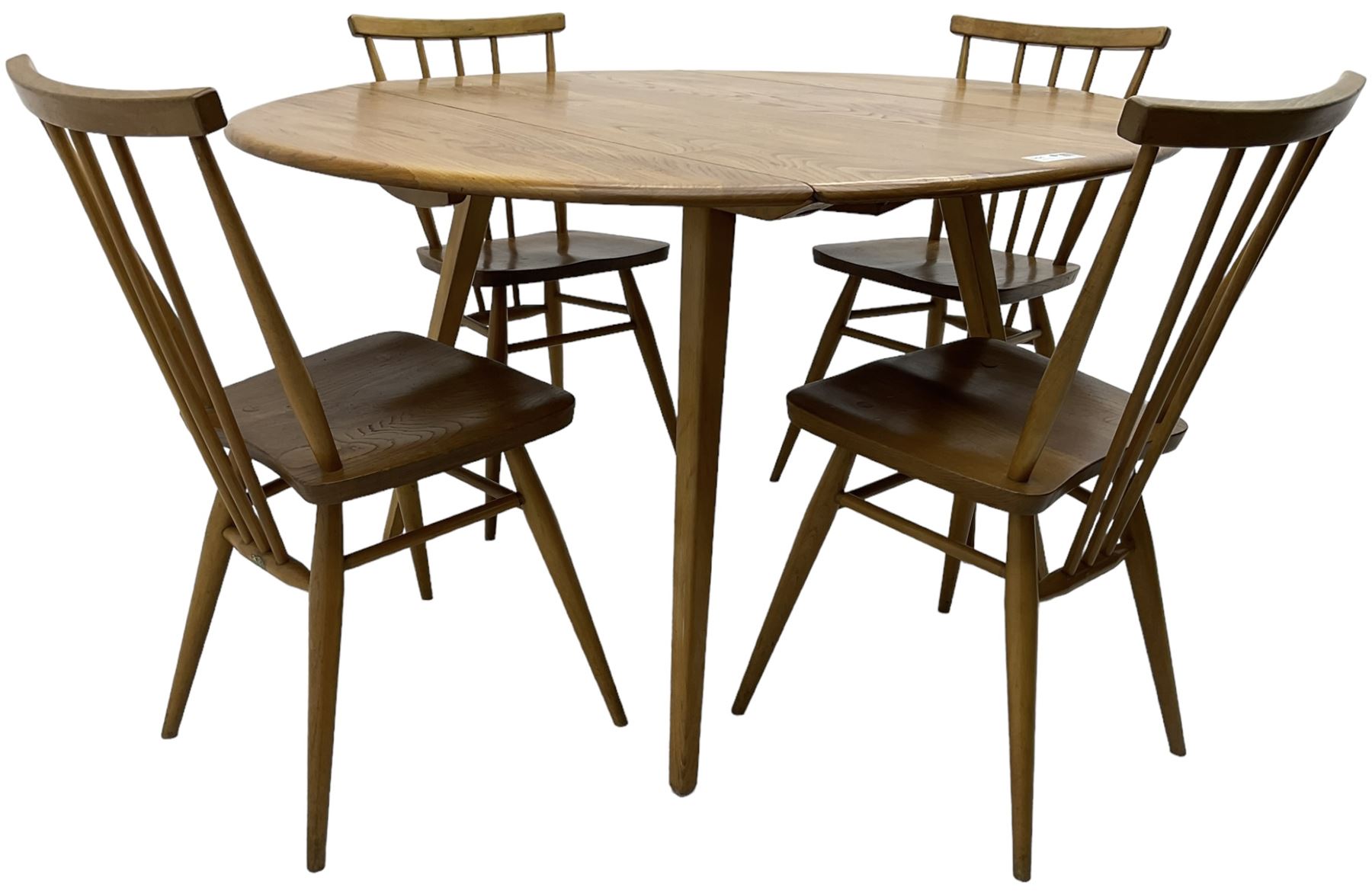 Ercol - elm and beech dining table - Image 4 of 6