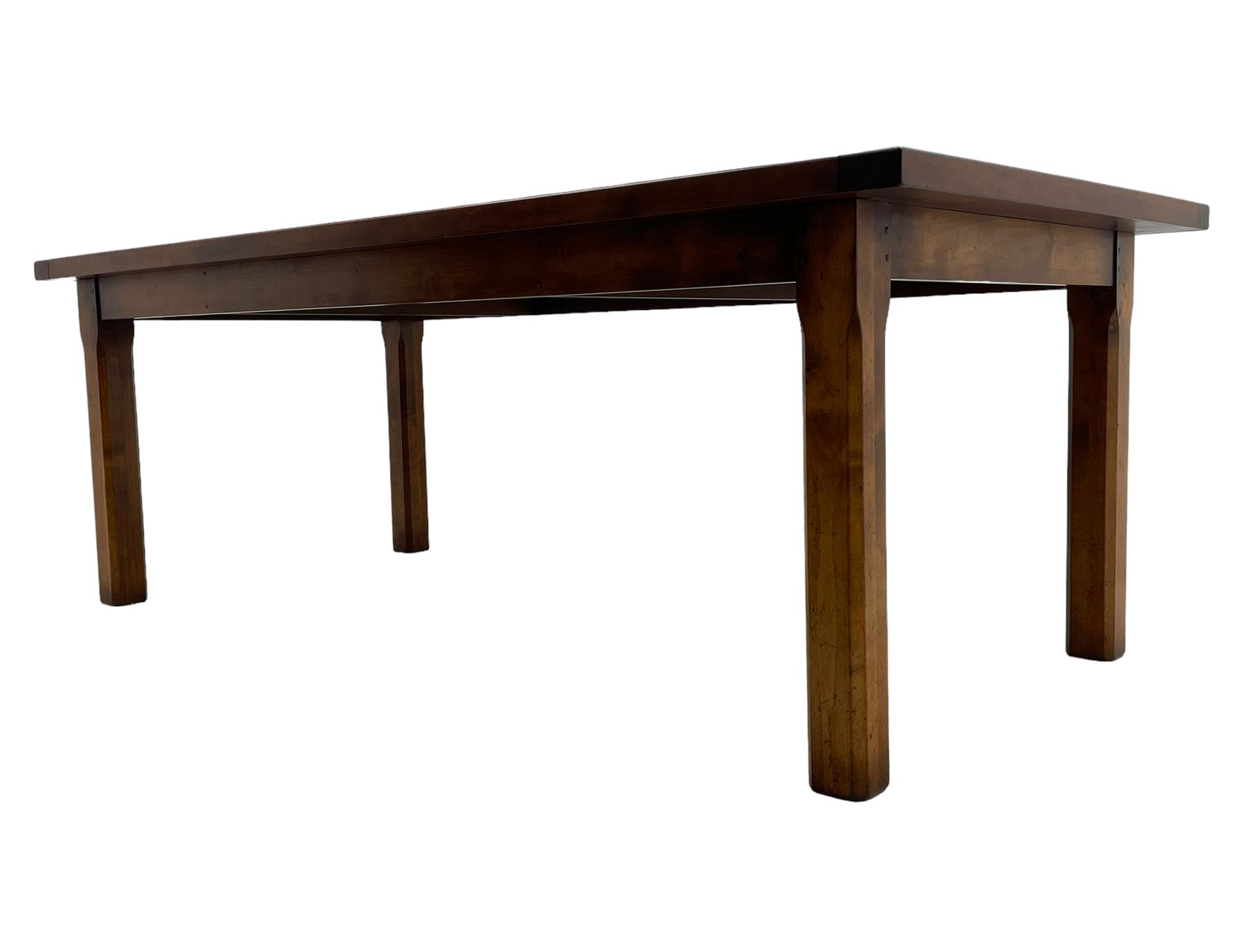 Contemporary French farmhouse design cherry wood dining table - Image 7 of 10