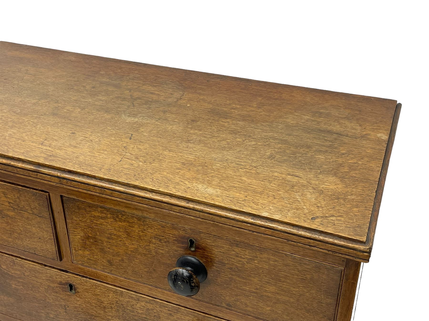 Georgian oak chest - Image 2 of 5