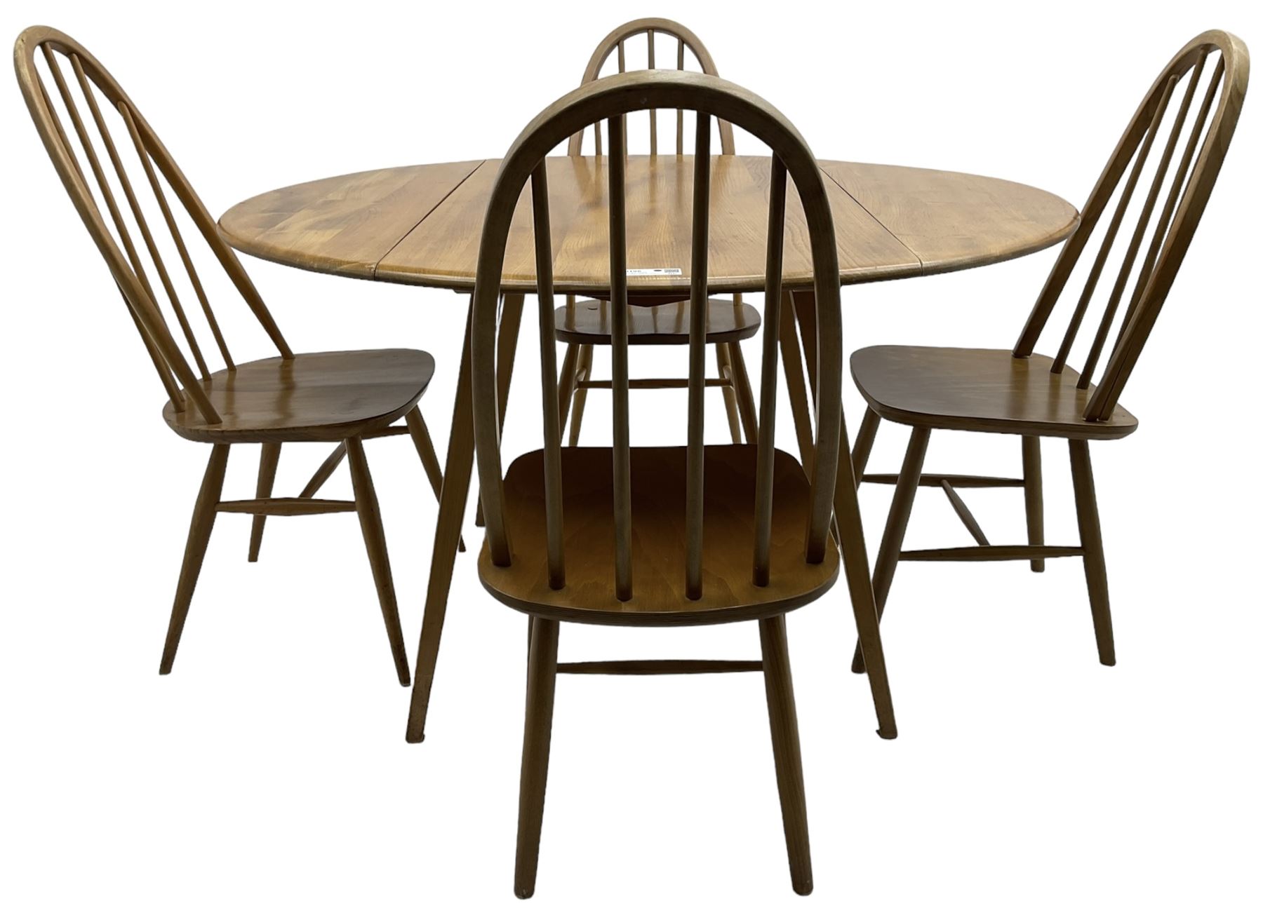 Ercol - elm and beech dining table - Image 3 of 7