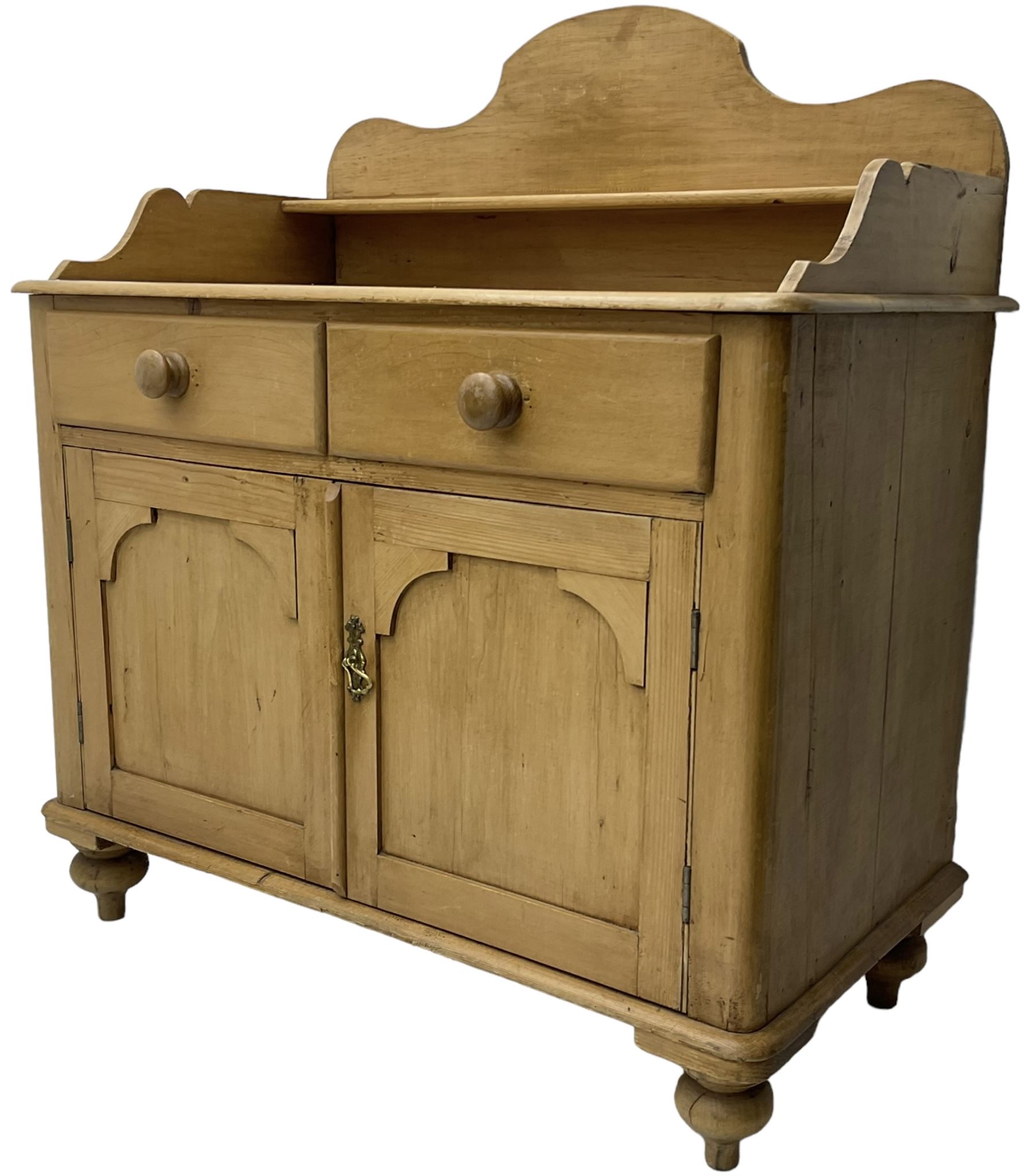 Victorian polished pine washstand side cabinet - Image 7 of 7