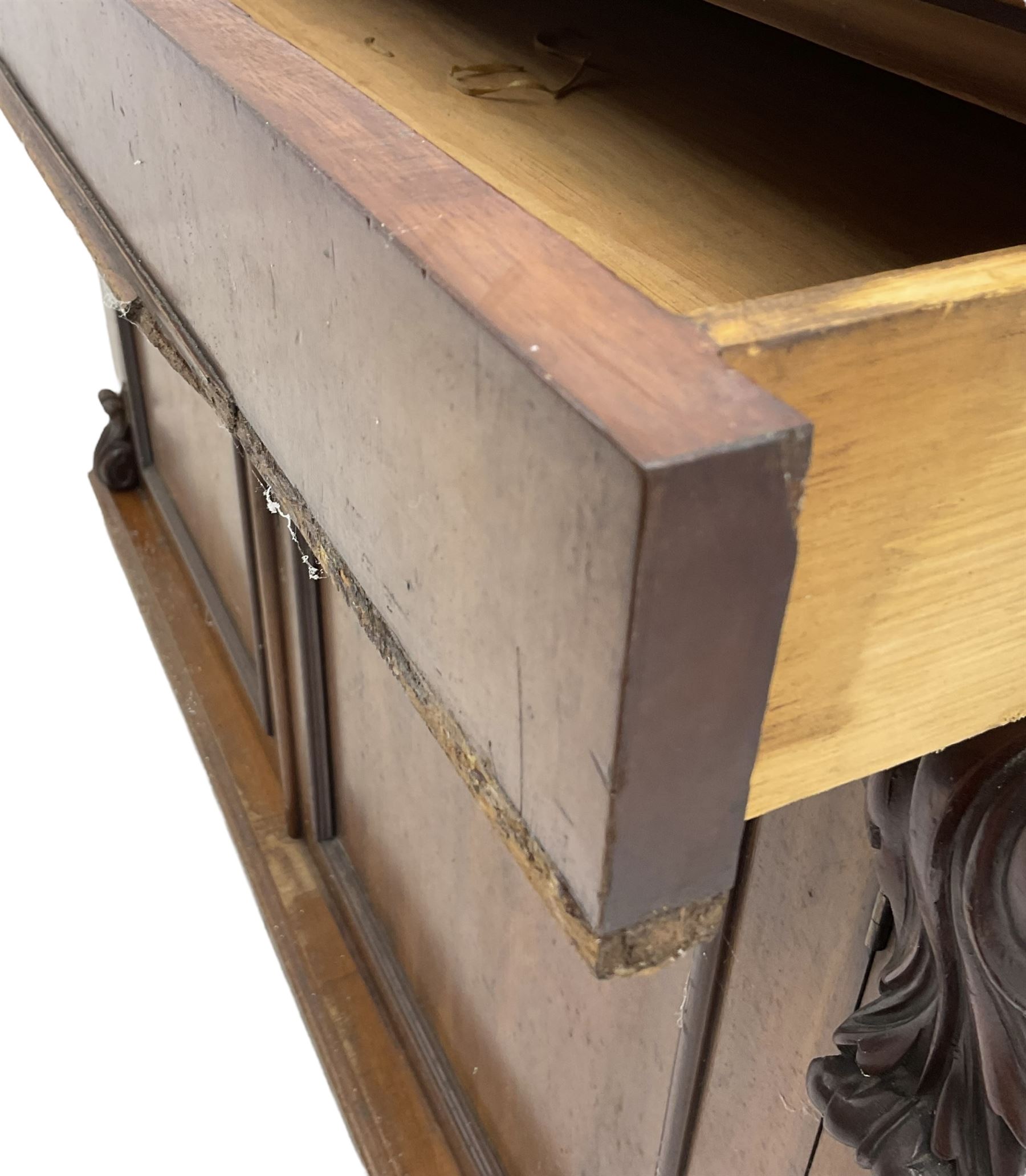 Early 19th century mahogany chiffonier sideboard - Image 4 of 9