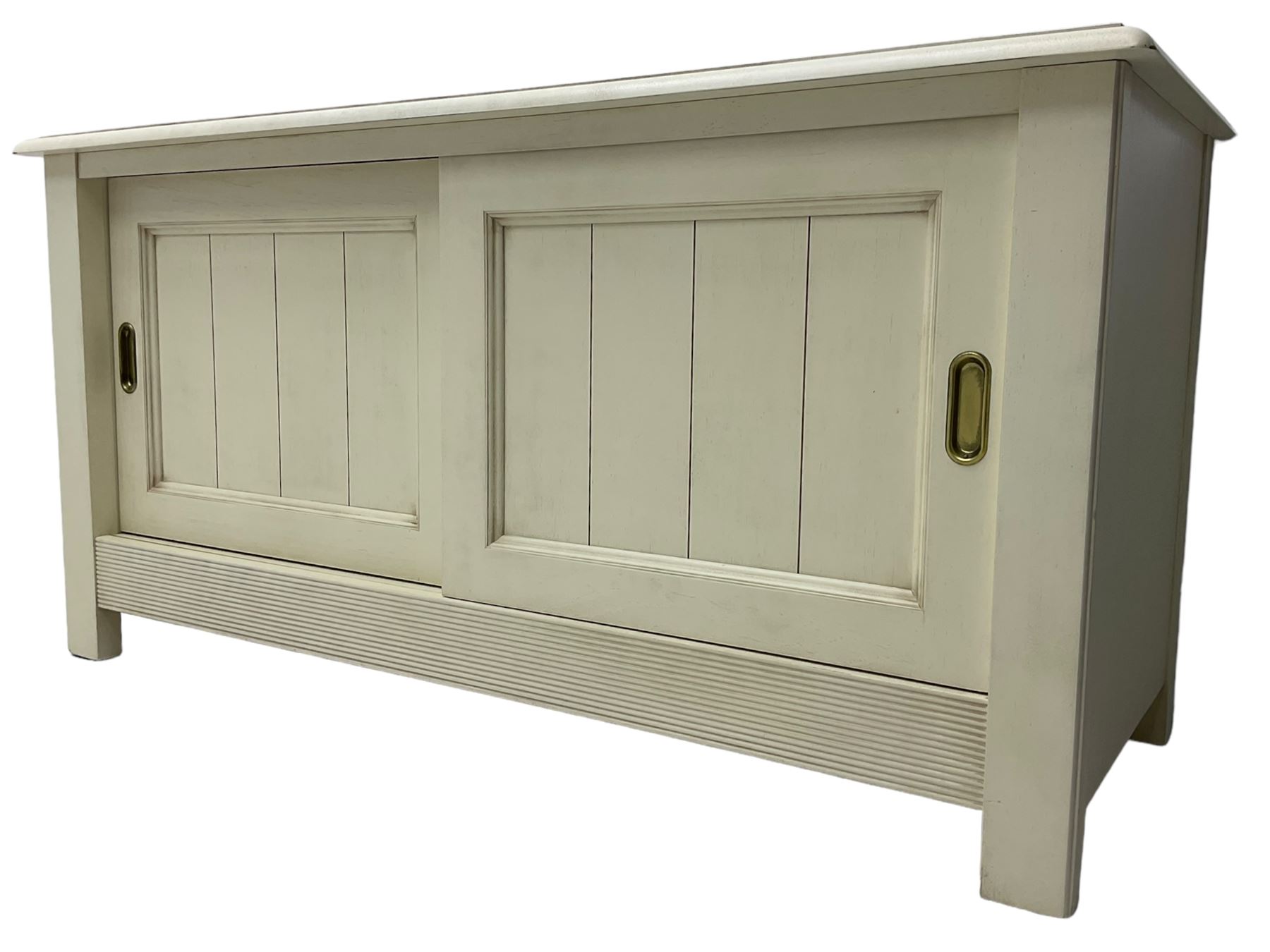 Cream finish low side cabinet - Image 5 of 6