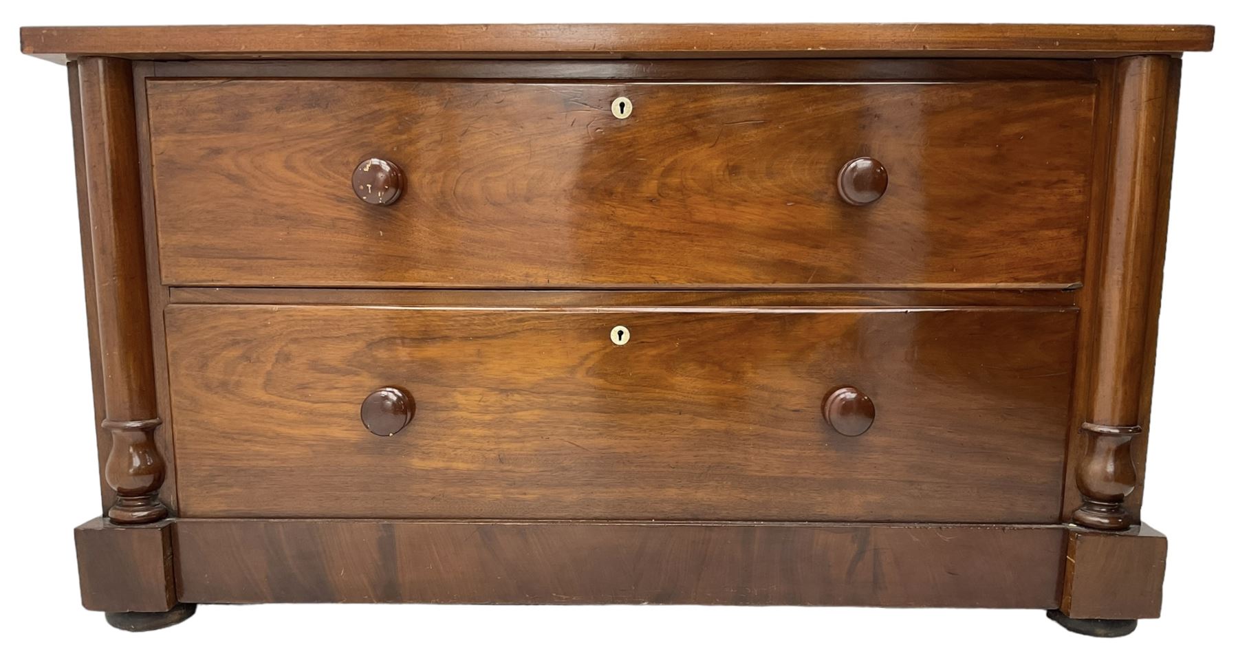 Victorian mahogany chest - Image 7 of 8