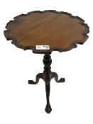 Georgian design mahogany tripod table