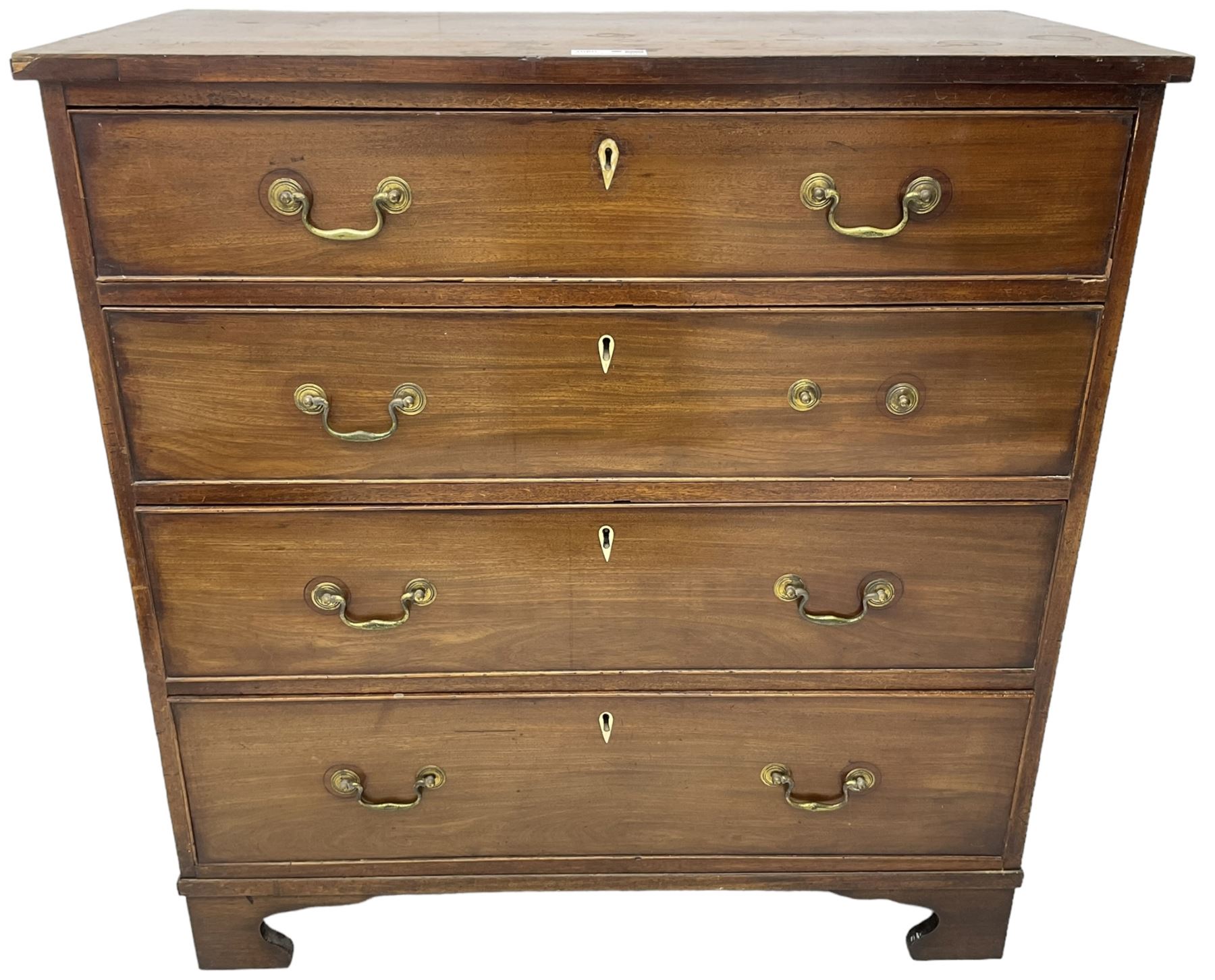 Georgian mahogany straight-front chest - Image 2 of 6