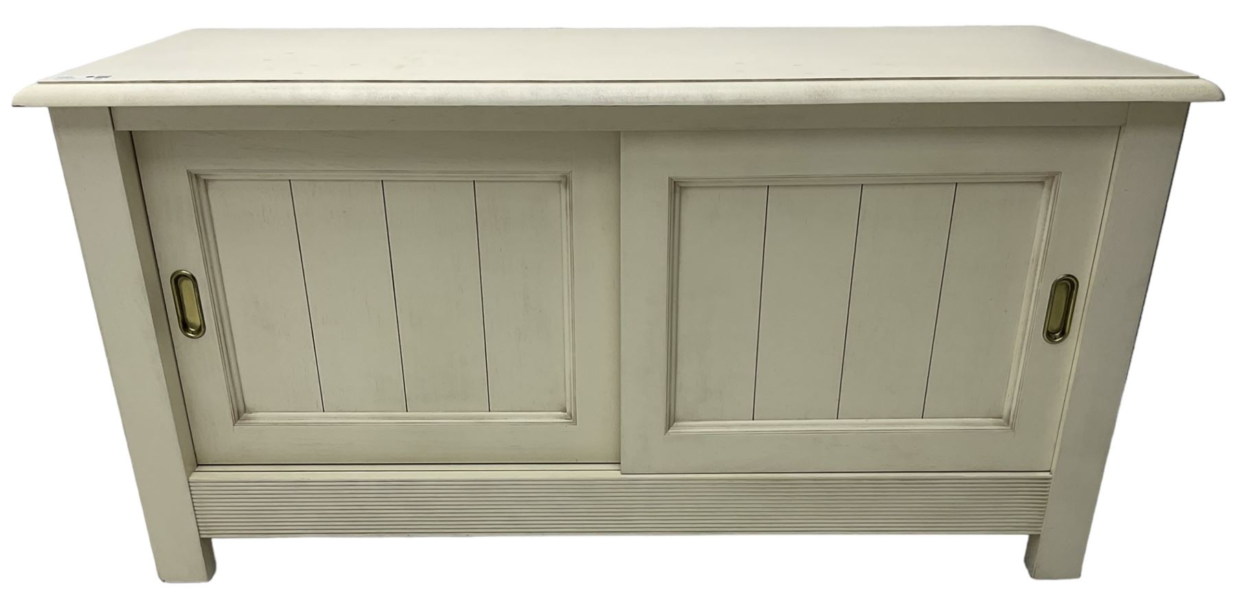 Cream finish low side cabinet - Image 2 of 6