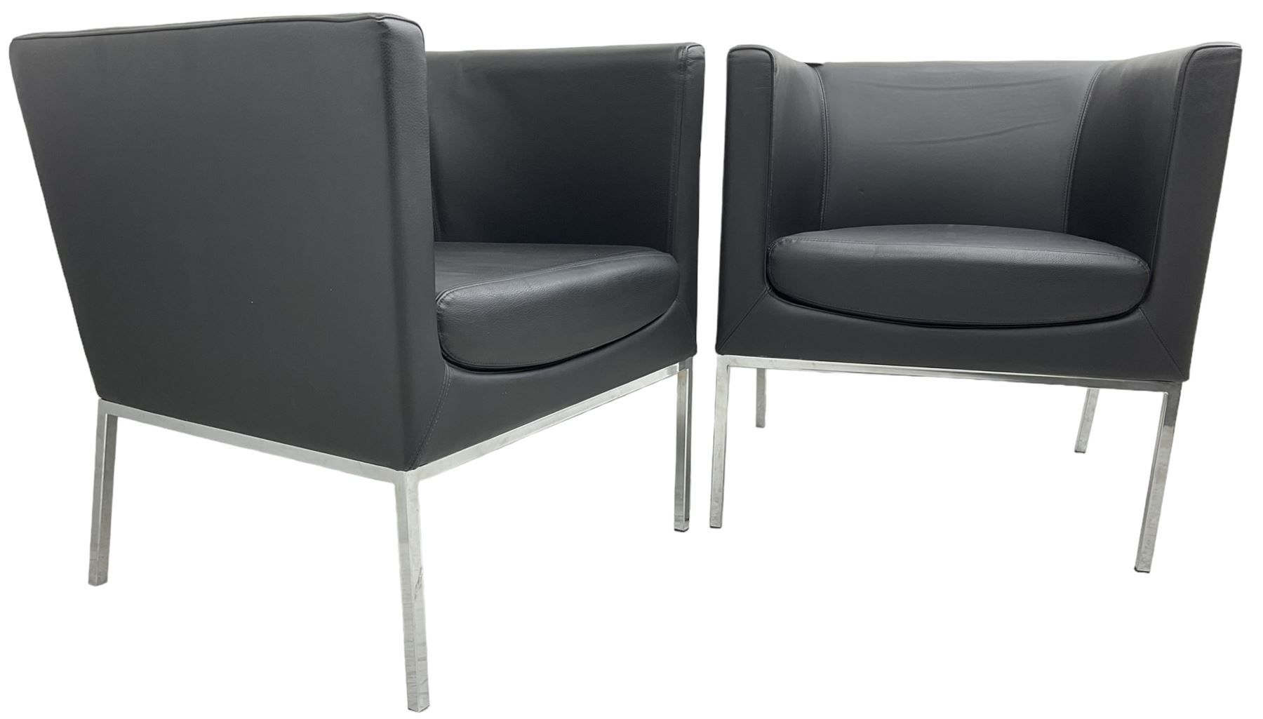 Orangebox - pair of contemporary 'Drift' tub armchairs - Image 4 of 7