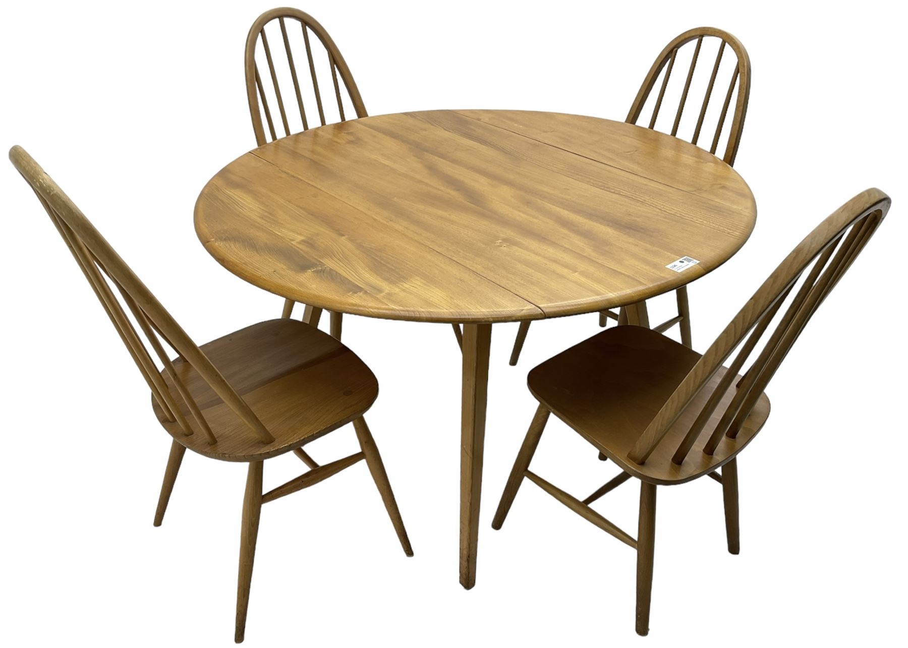 Ercol - elm and beech dining table - Image 2 of 7