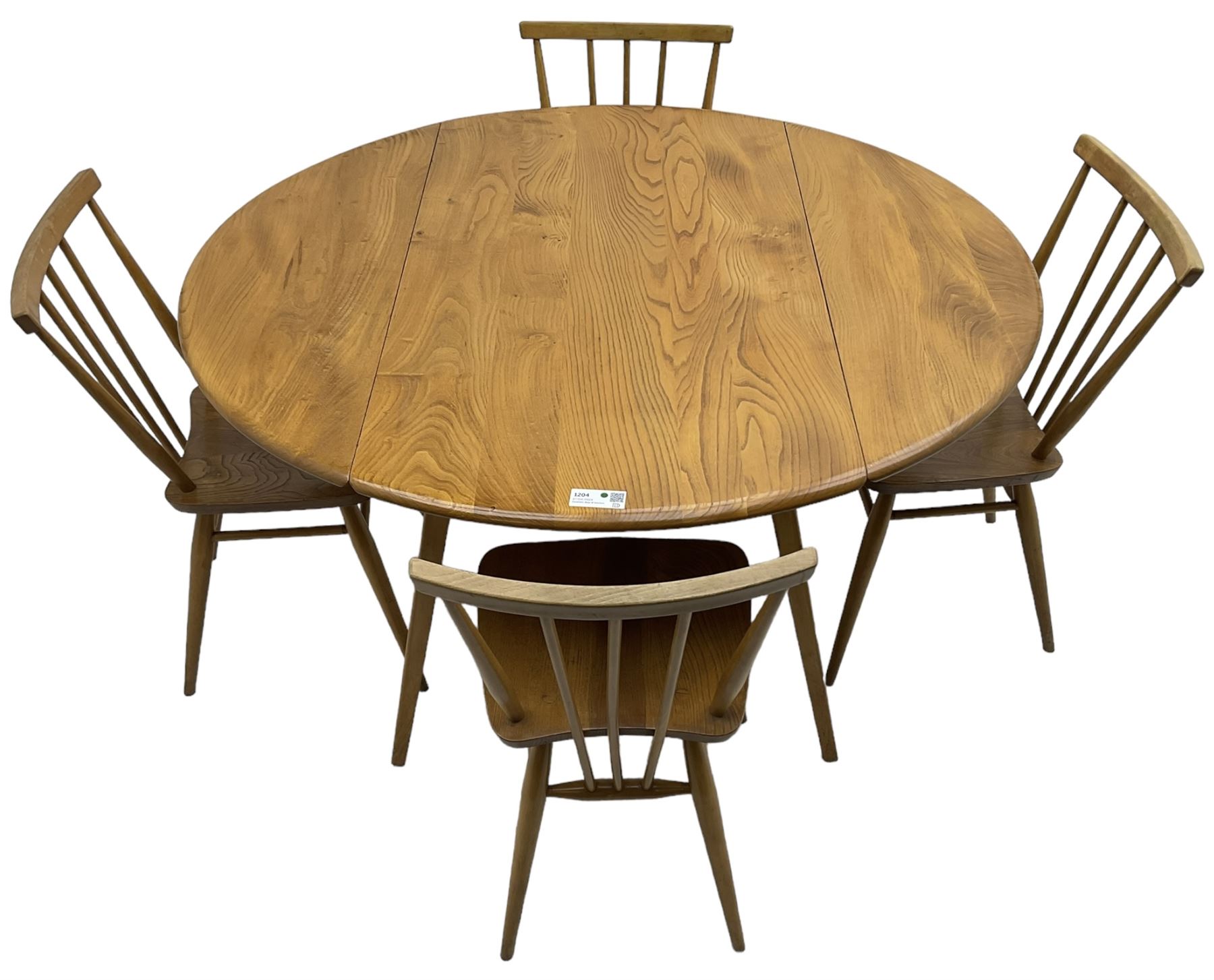 Ercol - elm and beech dining table - Image 6 of 6