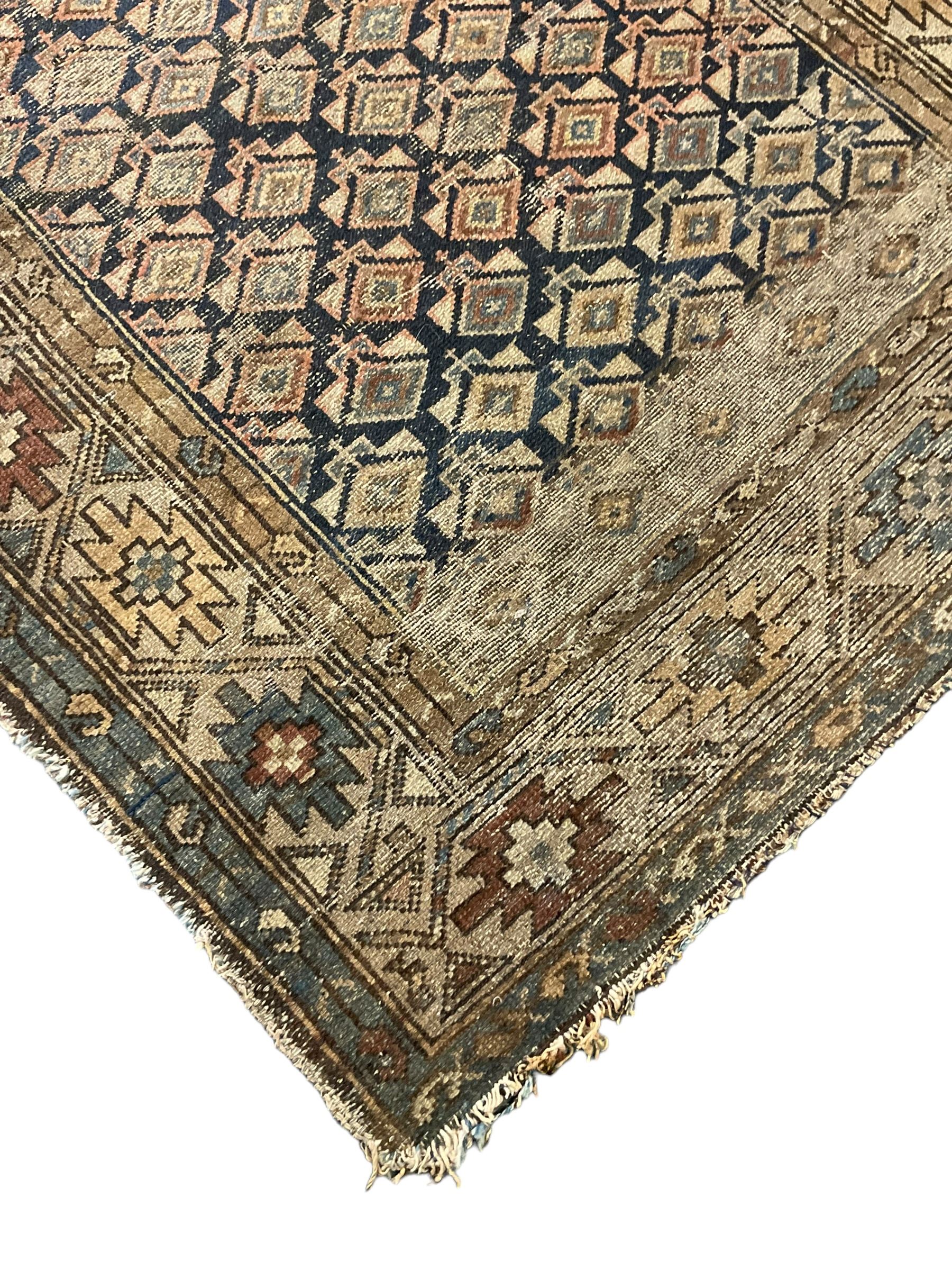 Caucasian indigo ground rug - Image 3 of 6