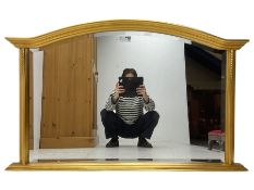 Giltwood overmantel mirror