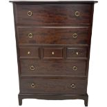 Stag Minstrel mahogany seven drawer chest