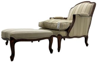 French Louis XV design armchair