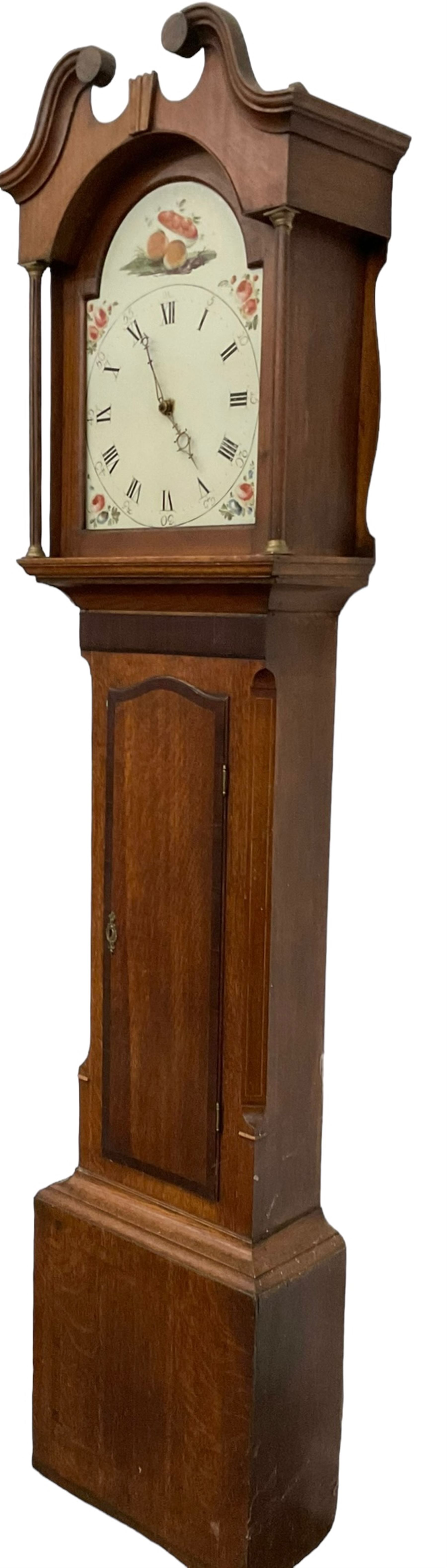 19th century - Oak cased 30-hr longcase clock - Image 2 of 6