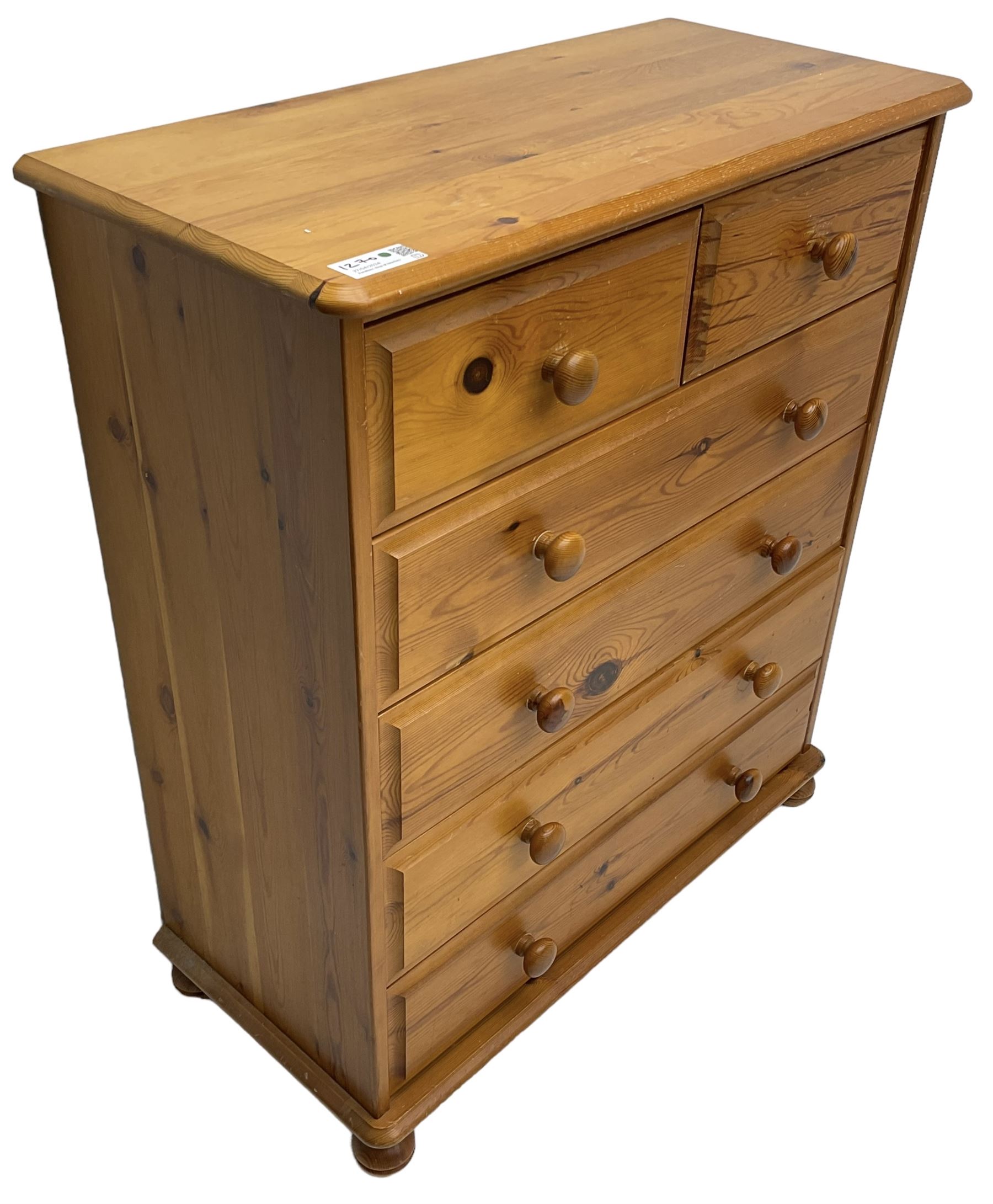 Polished pine chest - Image 11 of 12