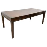 20th century military campaign design oak office or dining table