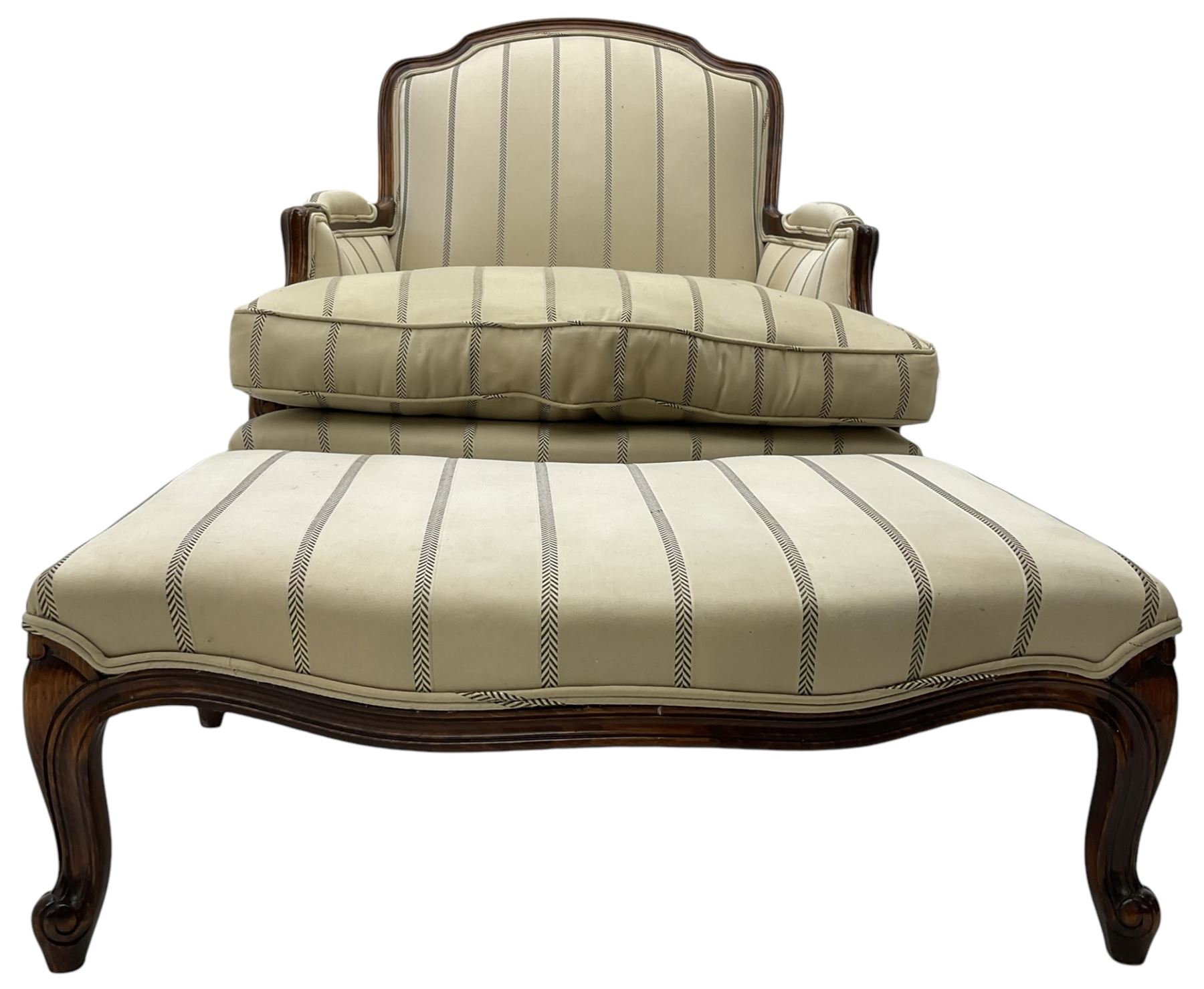 French Louis XV design armchair - Image 6 of 6