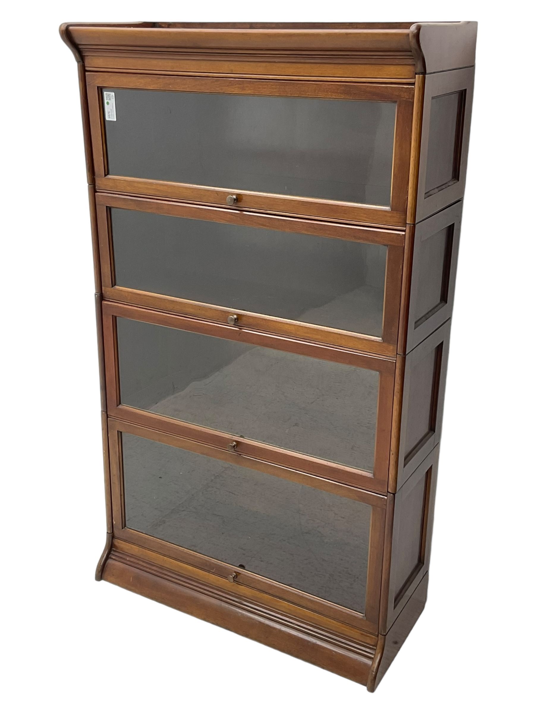 Early 20th century mahogany stacking library bookcase - Image 4 of 4